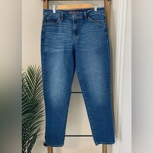 Gloria Vanderbilt Medium Indigo Straight Leg Boyfriend Jeans